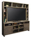Legends Furniture Joshua Creek 84" Super TV Console with Hutch in Barnwood image