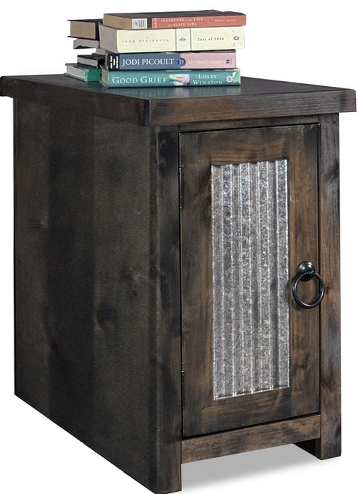 Legends Furniture Jackson Hole Side Table in Charcoal