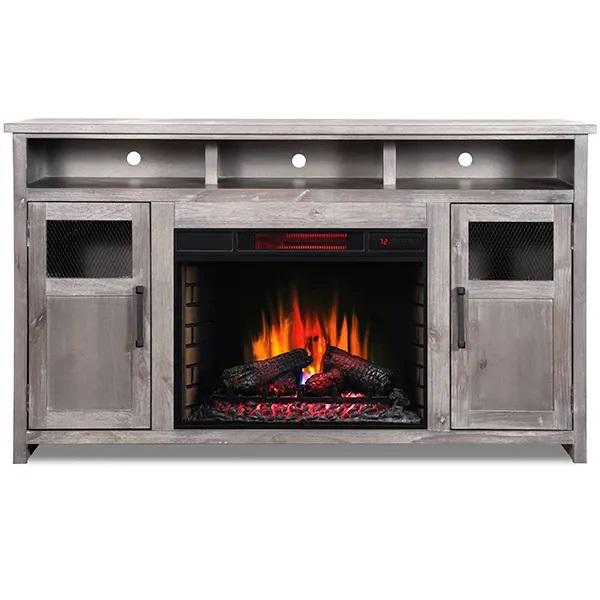 Legends Furniture Maison 65" Fireplace Console in Driftwood image