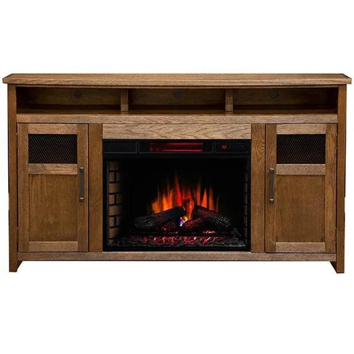 Legends Furniture Maison 65" Fireplace Console in Burbon Oak image