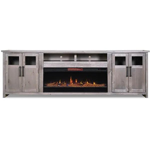 Legends Furniture Maison Fireplace Super Console in Driftwood image