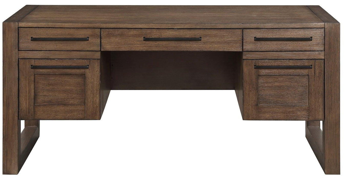 Legends Furniture Arcadia Pedestal Desk in Modern Rustic image