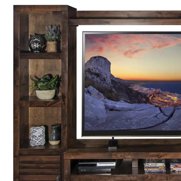 Legends Furniture Sausalito Entertainment Wall in Whiskey
