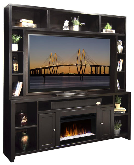 Legends Furniture Urban Loft 84" Super Fireplace Console with Hutch in Mocha image