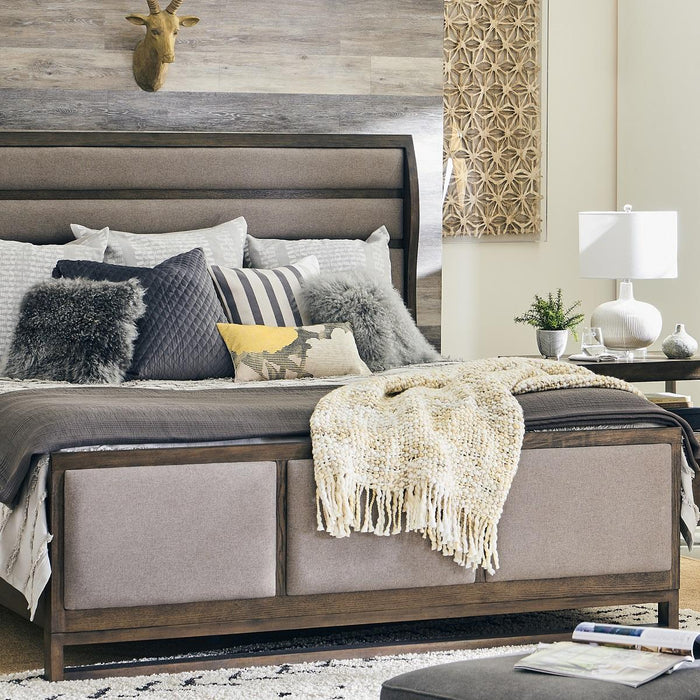 Legends Furniture Arcadia Queen Sleigh Bed in Modern Rustic