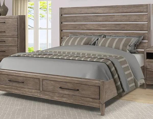 Legends Furniture Montrose Queen Panel Storage Bed in Charcoal Brulee image