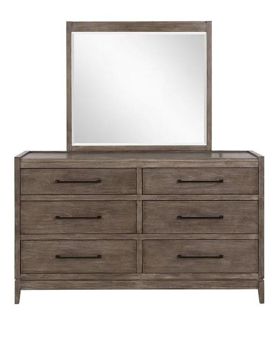 Legends Furniture Montrose Mirror in Charcoal Brulee