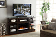 Legends Furniture Novella 65" Fireplace Console with Piers in Dark Chocolate image