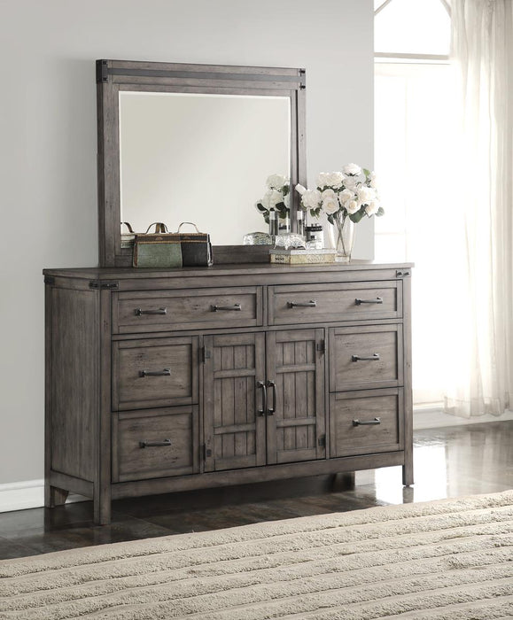Legends Furniture Storehouse Mirror in Smoked Grey