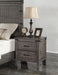Legends Furniture Storehouse 2 Drawer Nightstand in Smoked Grey image