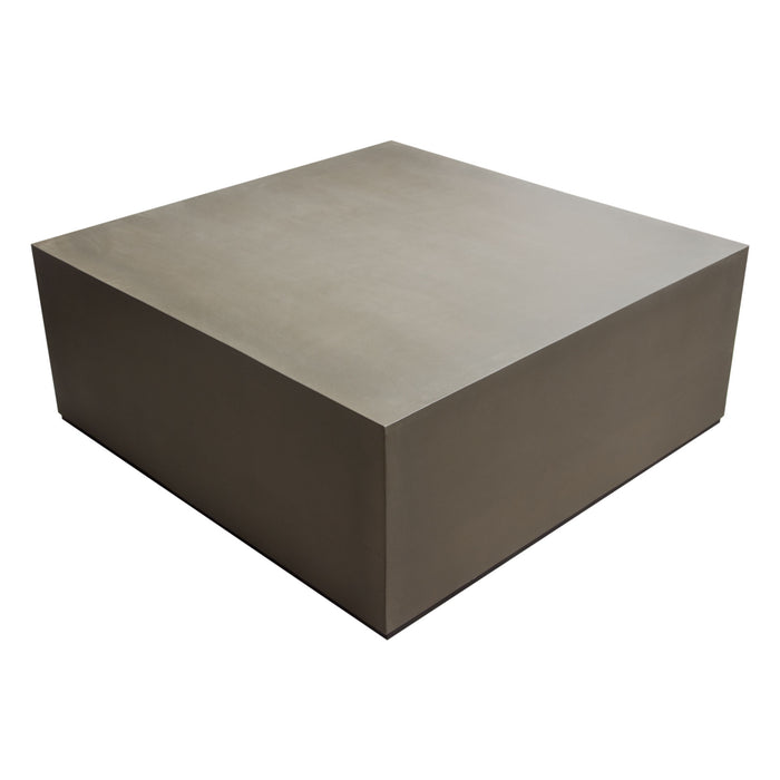 Montage Square Natural Cement Cocktail Table by Diamond Sofa