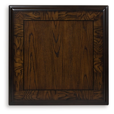 Ashley Furniture Maylee End Table with a sleek top and modern design, perfect for living room or bedside use.