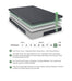 Burnham-11" California King Green Tea Gel-Infused Memory Foam Mattress image
