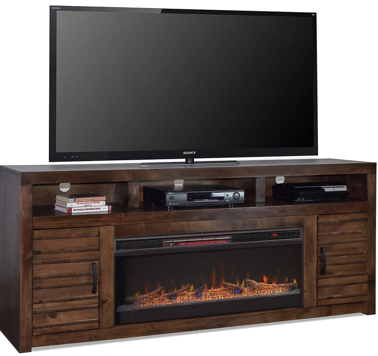 Legends Furniture Sausalito 78"Fireplace Console in Whiskey