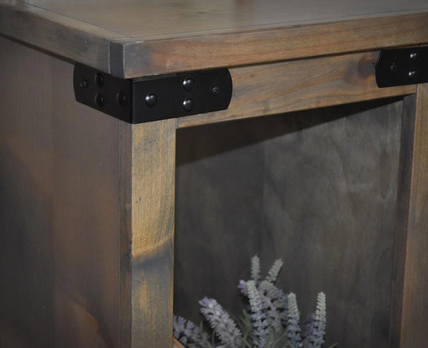 Legends Furniture Farmhouse End Table in Barnwood