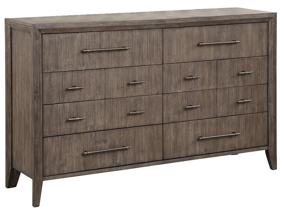 Legends Furniture Avana 12 Drawer Dresser in Smoky Greige