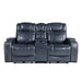 Keziah-Power Double Reclining Love Seat with Center Console, Power Headrests and Storage Arms image