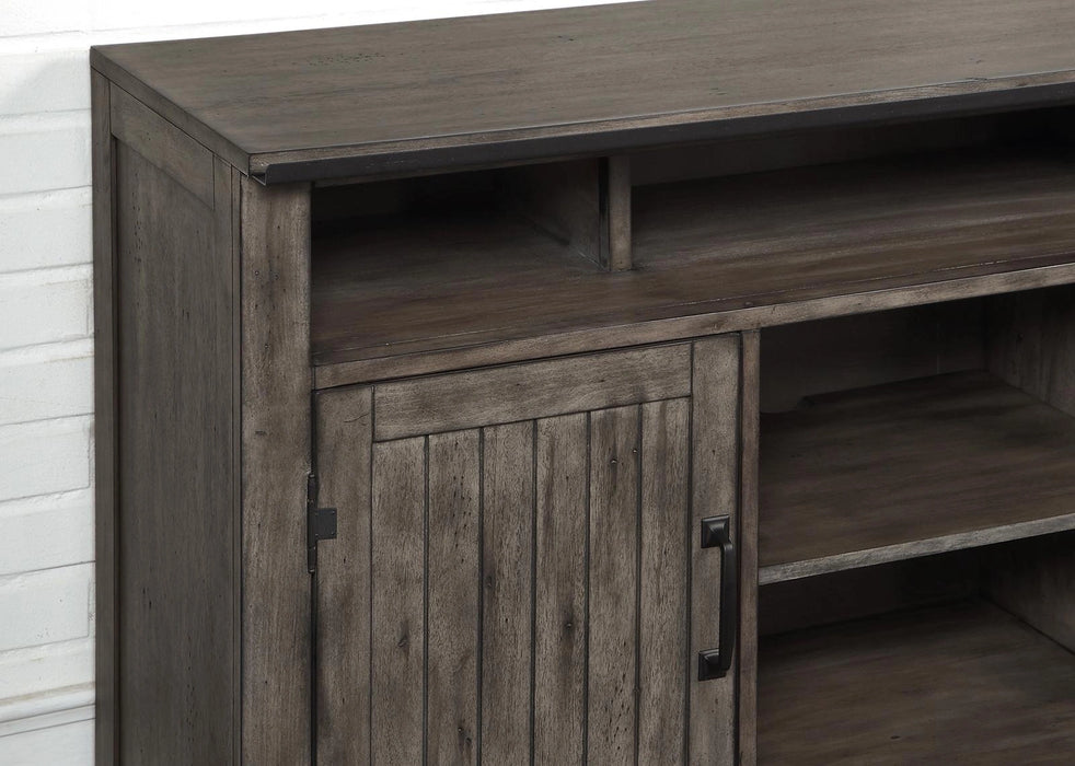 Legends Furniture Storehouse Entertainment Wall in Smoked Grey