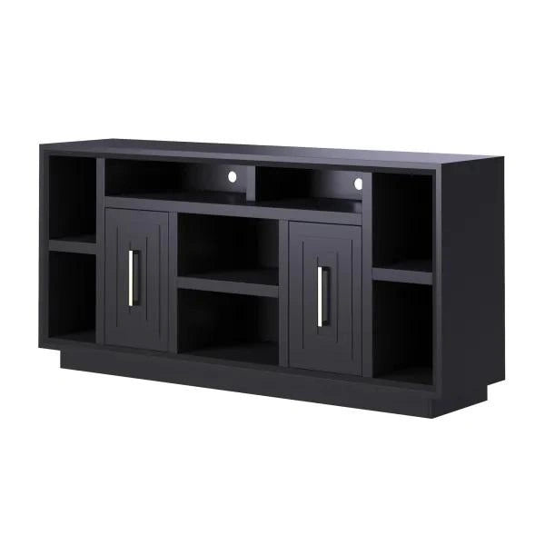 Legends Furniture Sunset 67" Console in Seal Skin Black