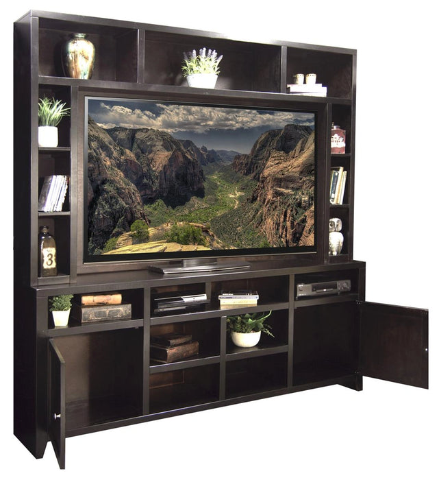 Legends Furniture Urban Loft 84" Super Console with Hutch in Mocha