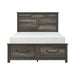 Lenior-(3) Queen Platform Bed with Footboard Storage image