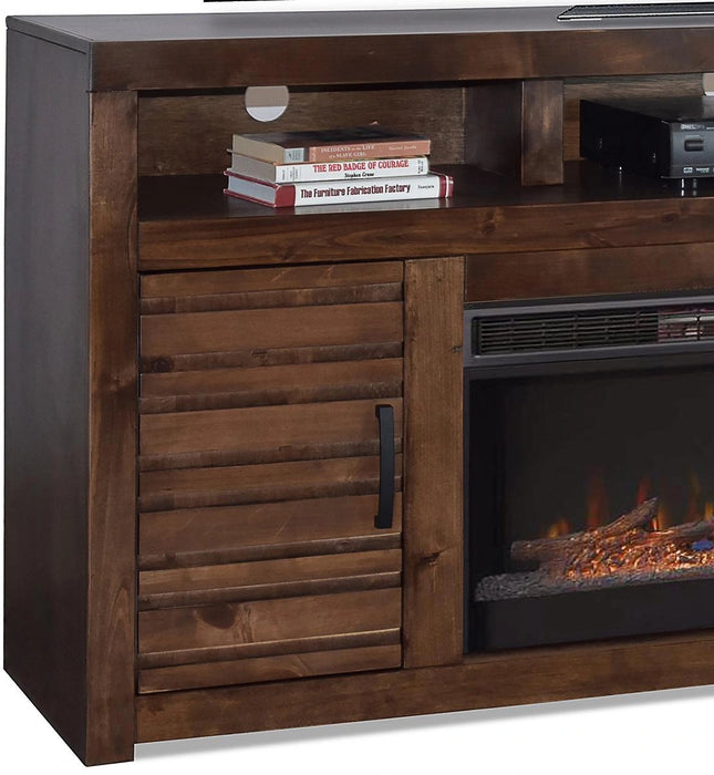 Legends Furniture Sausalito 78"Fireplace Console in Whiskey