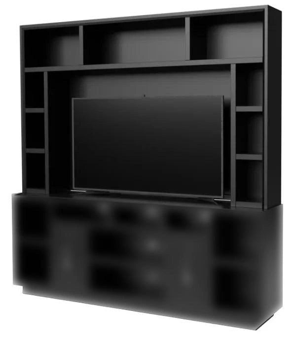 Legends Furniture Sunset 83" Hutch in Seal Skin Black