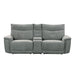 Tesoro-(3)Power Double Reclining Love Seat with Center Console, Power Headrests and USB Ports image