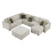 Isla-(6)5-Piece Sectional with Reversible Chaise, Pull-out Bed and Ottoman image