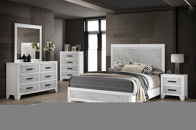 Darlene 5 Pc Queen Bedroom Set w/ 2 Nightstands
