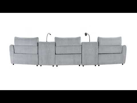 Modular Power Motion Armless Recliner